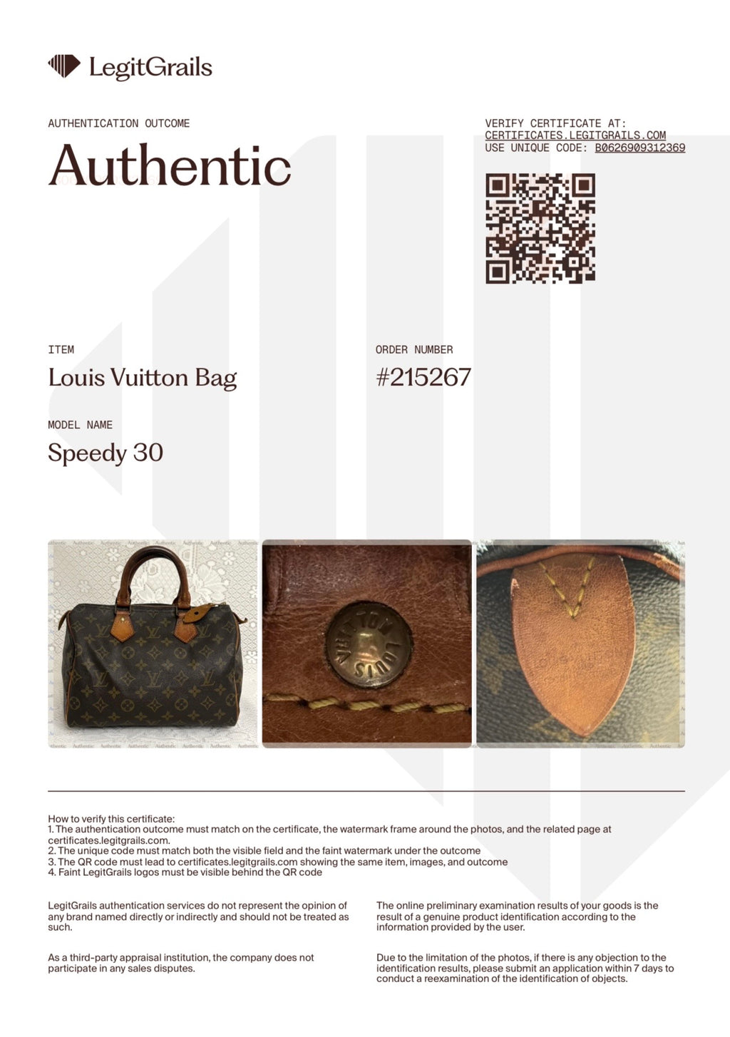 Vintage Louis Vuitton Monogram Speedy 25