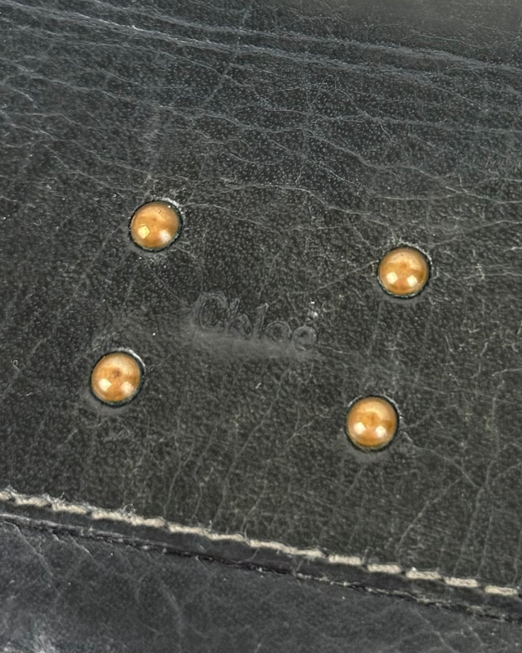 Vintage 00s Chloé Black Leather Wallet