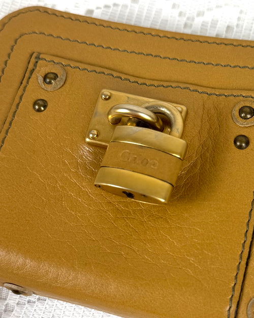Vintage 00s Chloé Paddington Tan Leather Wallet