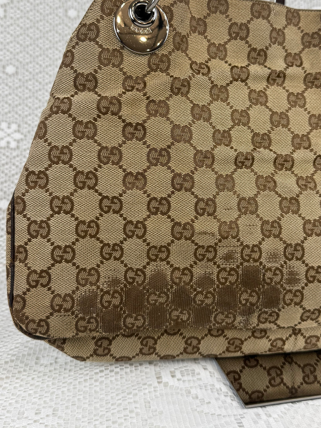 Vintage 00s Gucci Monogram Tote Bag