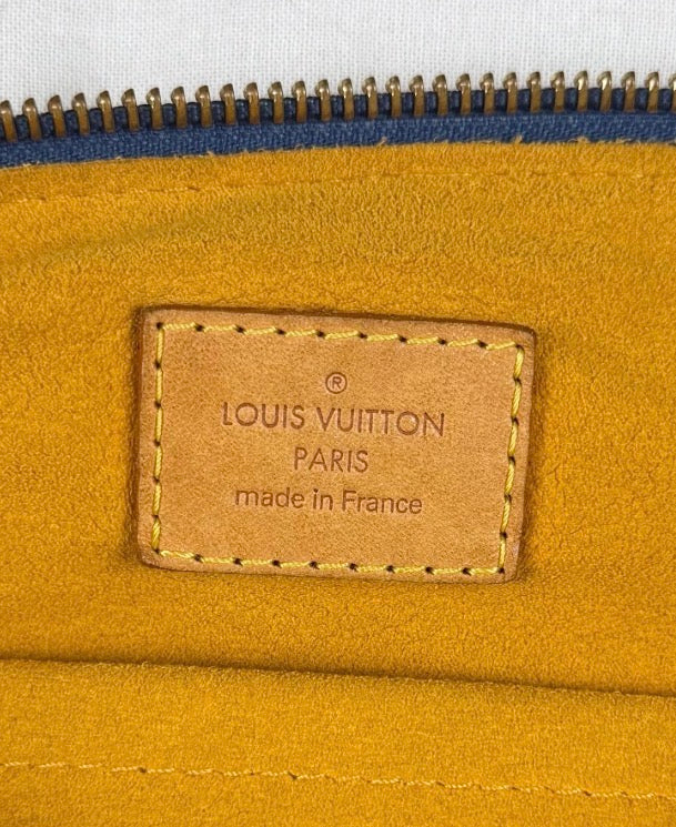 Vintage 2006 Louis Vuitton Monogram Denim Baggy PM Shoulder Bag