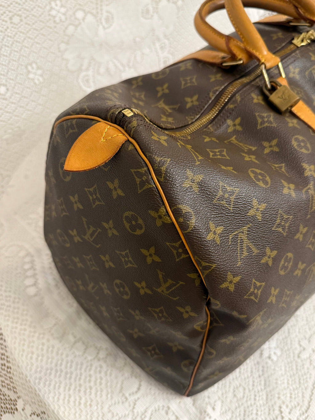 Vintage Louis Vuitton Monogram Keepall 55 Duffle Bag