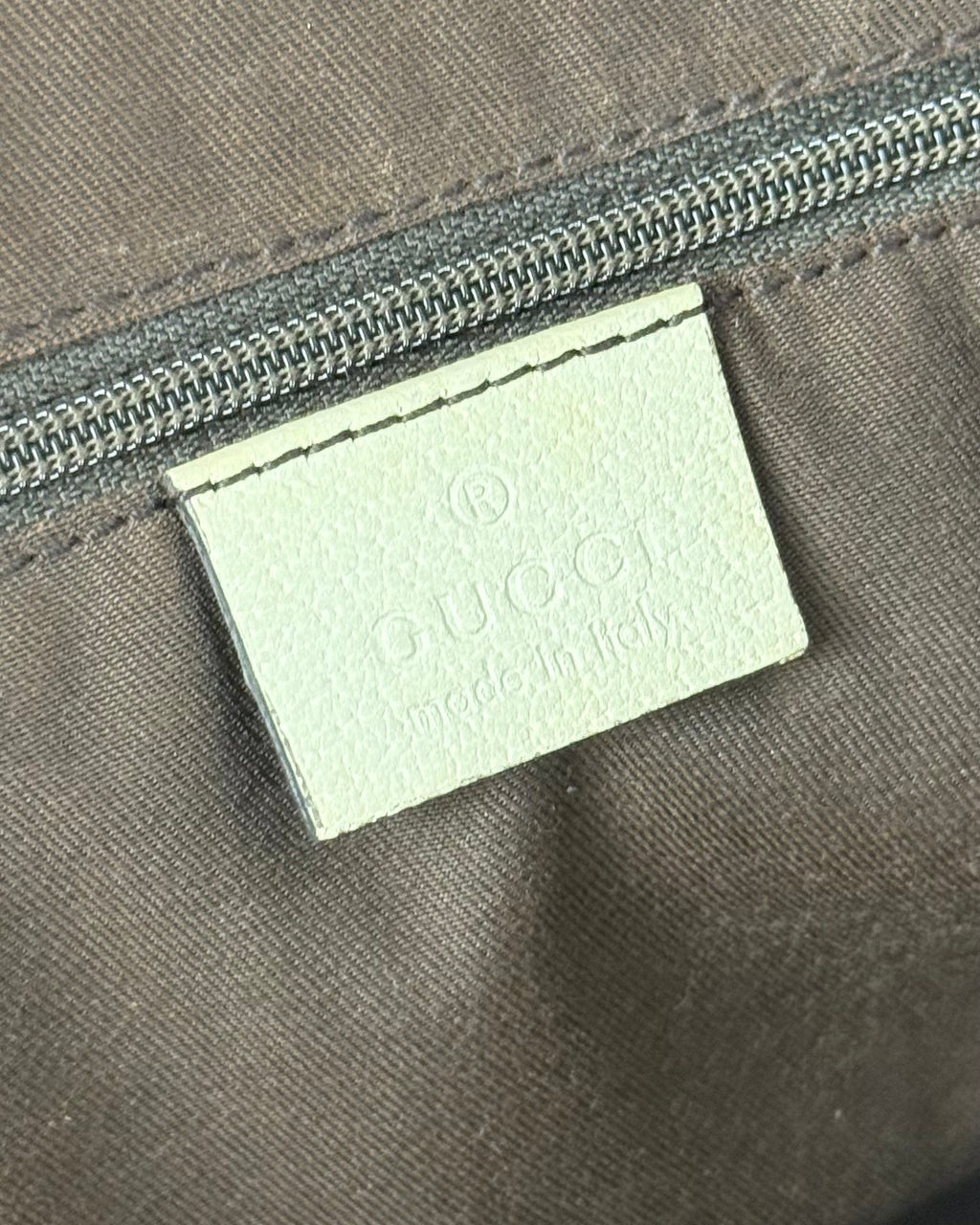 Vintage 00s Gucci Princy GG Canvas Leather Tote Bag White