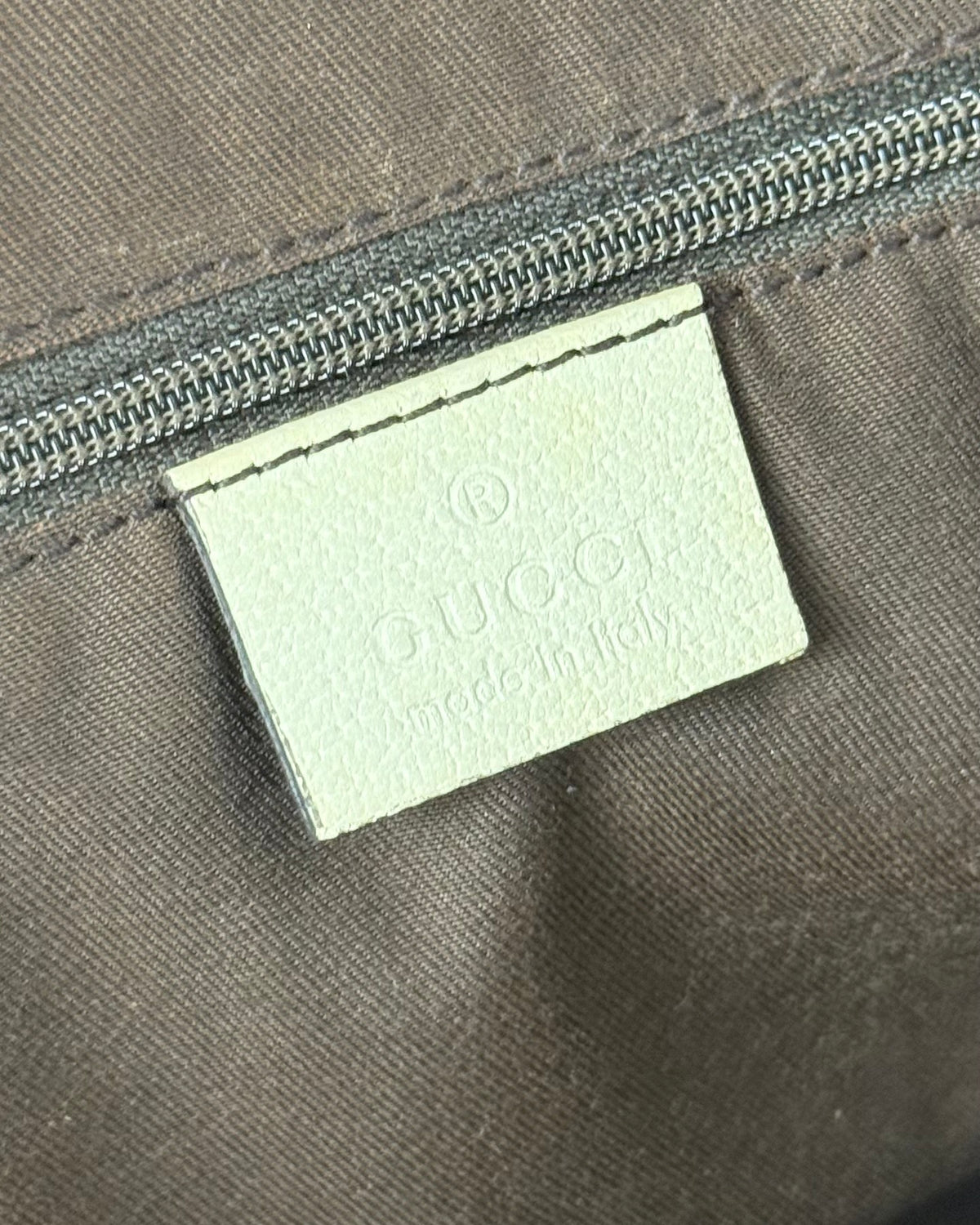 Vintage 00s Gucci Princy GG Canvas Leather Tote Bag White