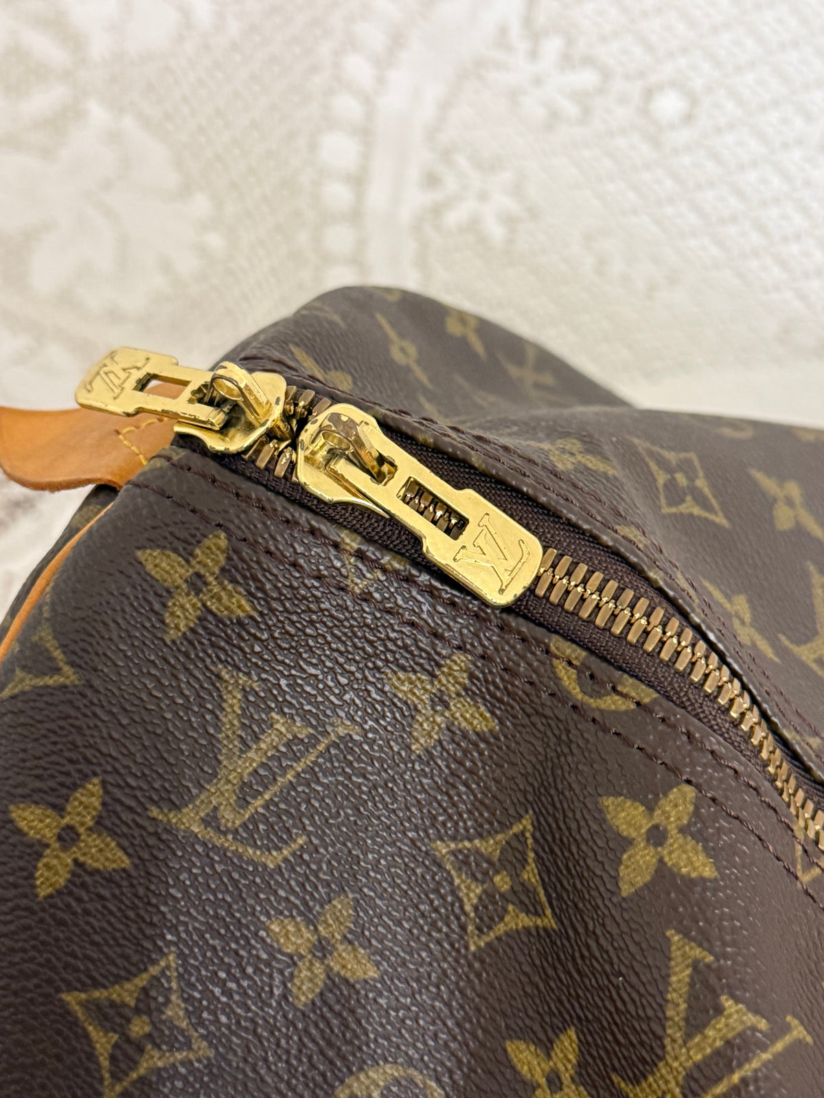 Vintage Louis Vuitton Monogram Keepall 55 Duffle Bag