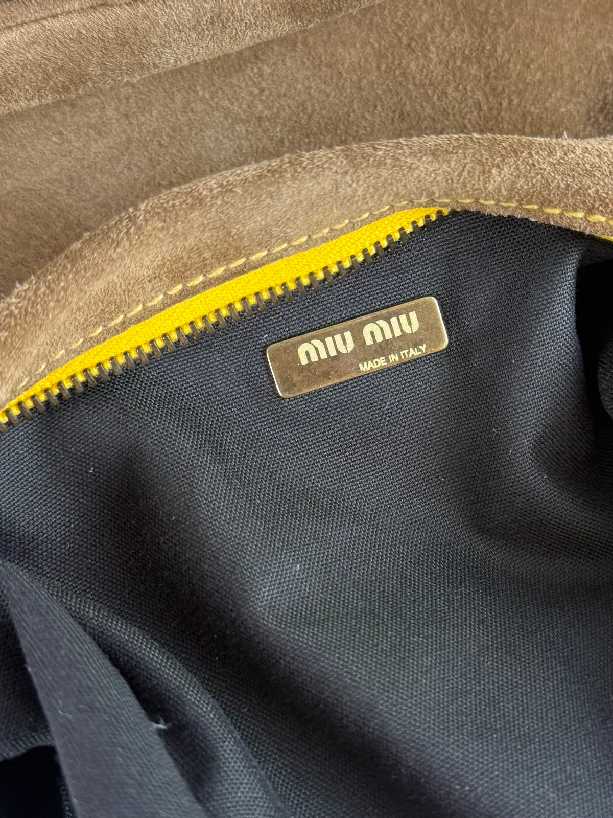 Vintage 00s Miu Miu Suede Mini Bag