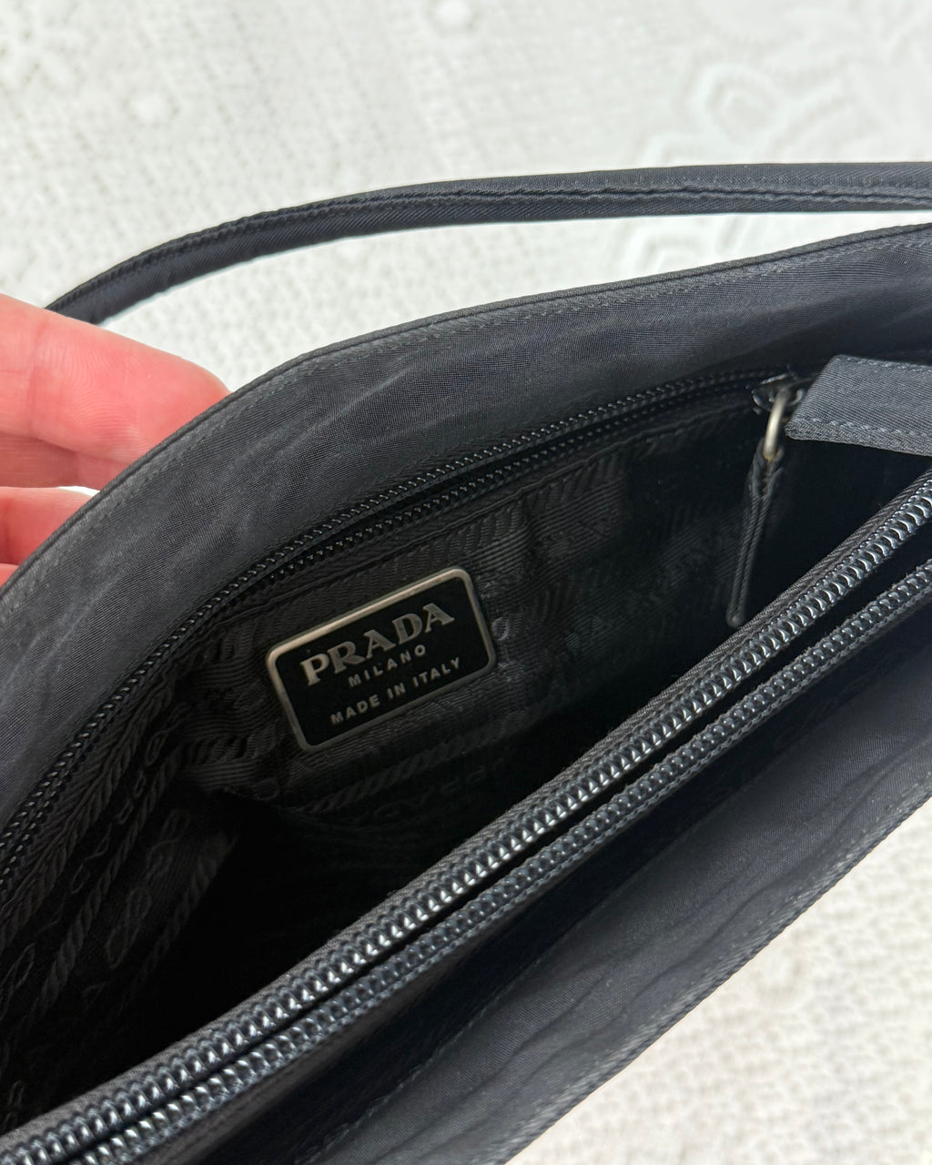Vintage 90s Prada Nylon Shoulder Bag