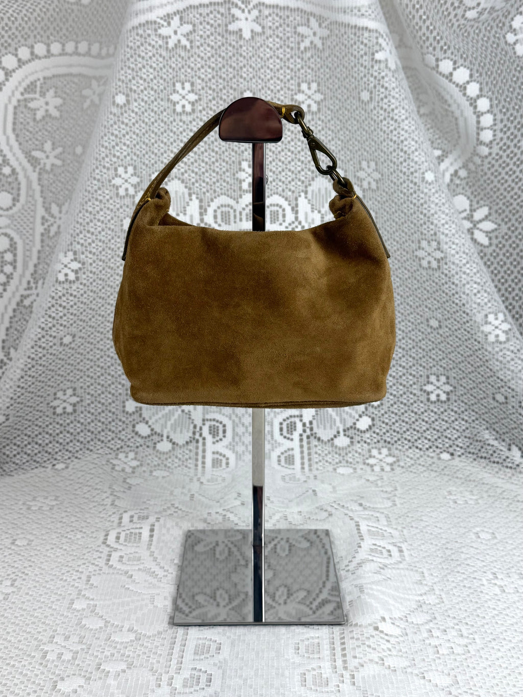 Vintage 00s Miu Miu Suede Mini Bag
